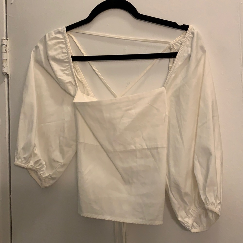 Reformation white top sz. Small